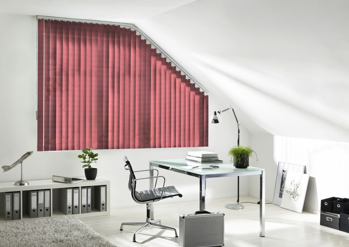 Trapez Lamellenvorhang Sonderanfertigung auf Maß 89 mm 127 mm