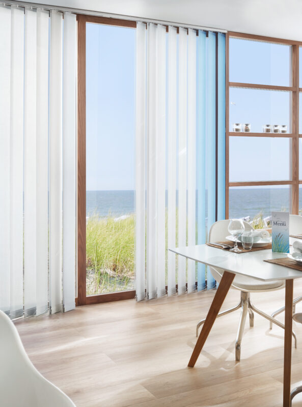 Lamellenanlage am Meer 89mm 127 mm weiß