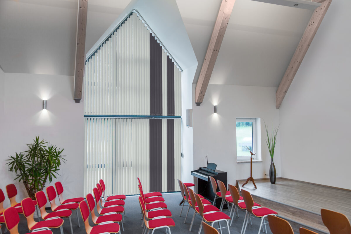 Anlage in einer Kirche in Sonderform