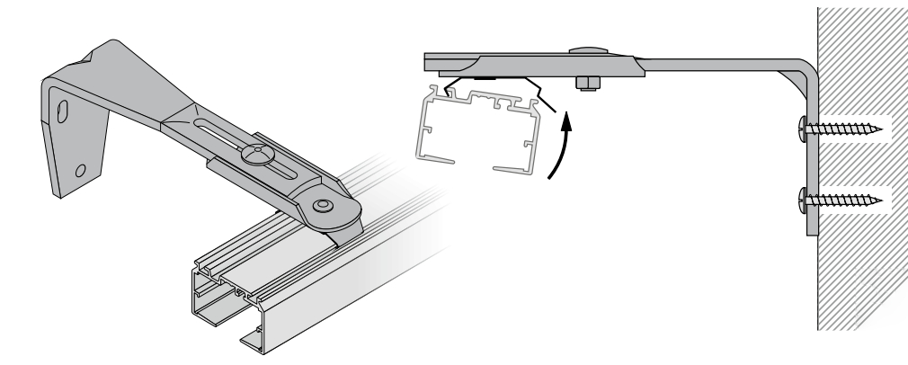 Wandmontage Deckenmontage Lamellen Schienen