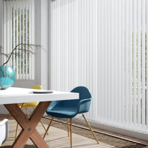 Lamellenvorhang Basic weiß 127 mm