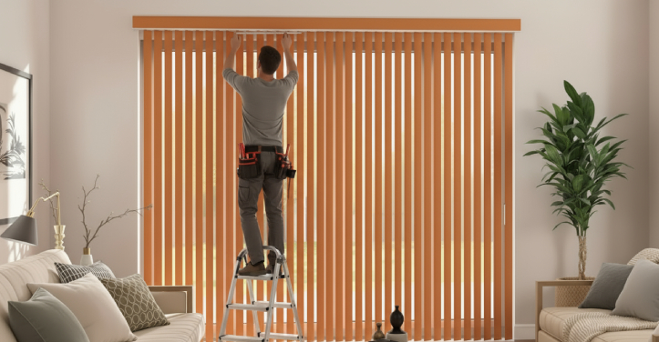 Lamellenvorhang richtig montieren