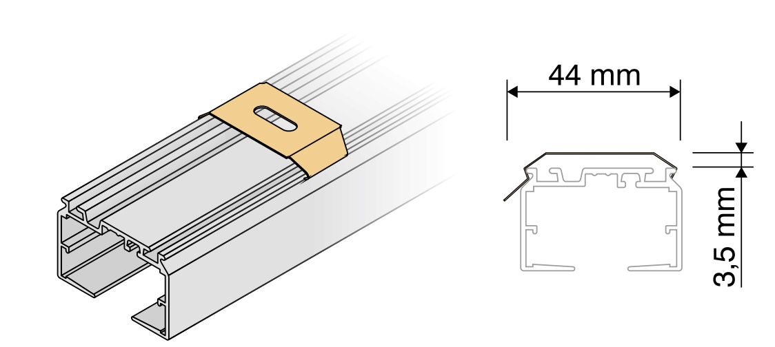 Deckenmontage mit Montageclip