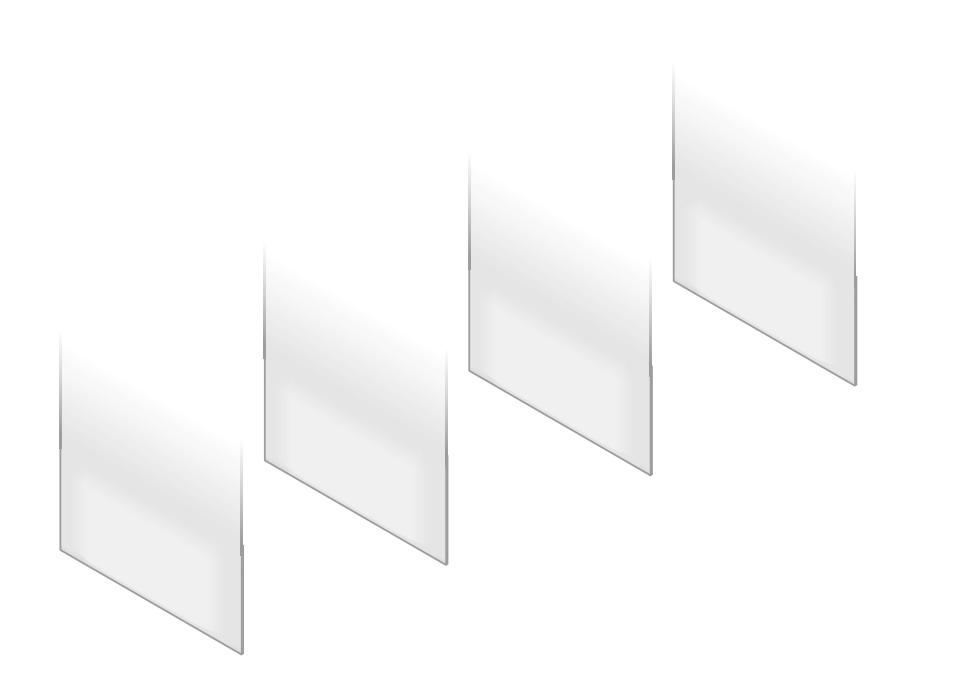 Lamellen freihängend mit eingeschweißter Beschwerungsplatte